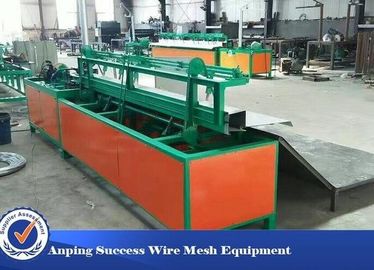 Semi Automatic Chain Link Fence Equipment , Chain Link Weaving Machine Easy Operation